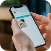 Image of hands holding a mobile phone